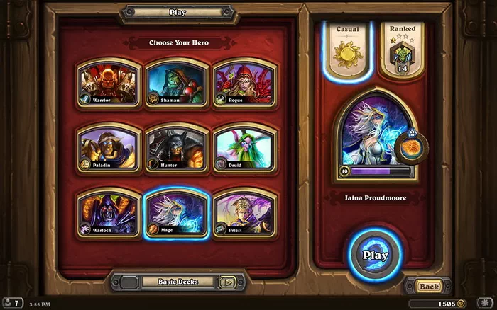 Hearthstone.   