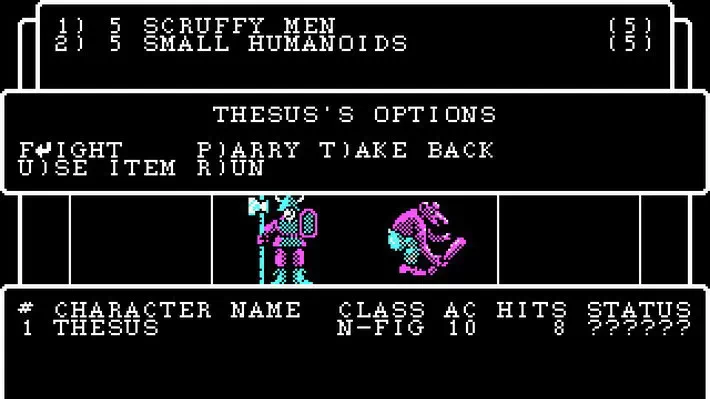Wizardry (1981 год, платформа Apple II) Wizardry