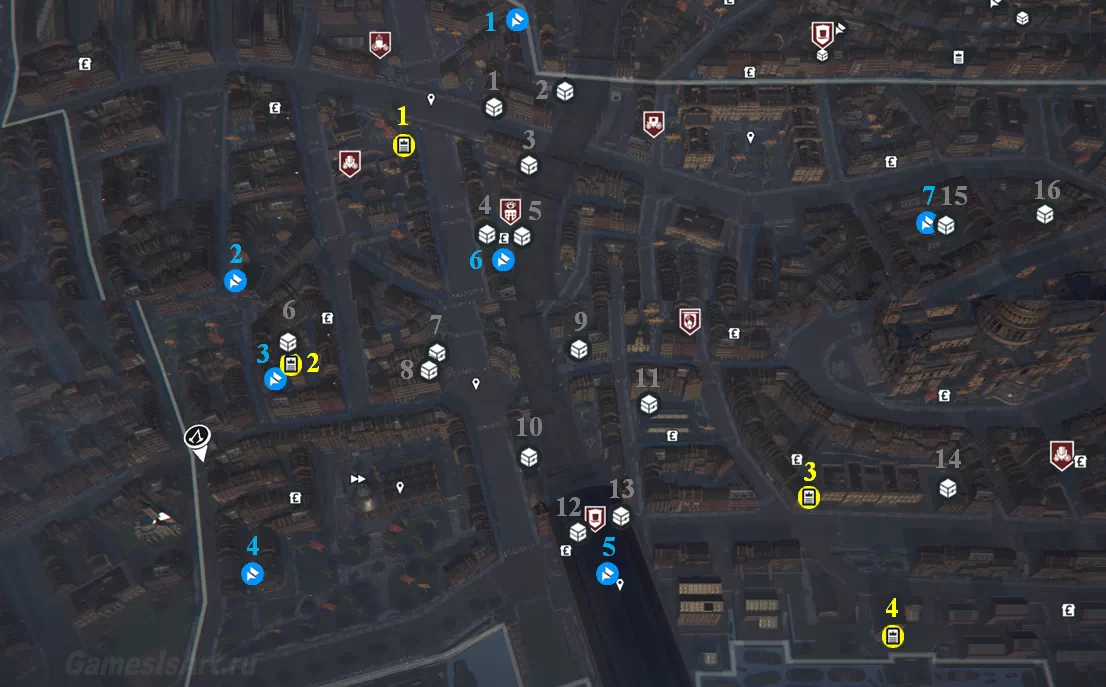 Assassins Creed Syndicate: Джек-Потрошитель. Карта: Сити Джек-Потрошитель. Карта: Сити