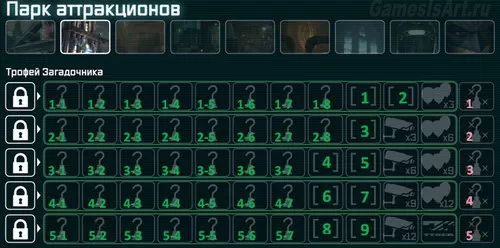 Batman: Arkham City. Секреты: Парк аттракционов Batman AС. Секреты: Парк аттракционов