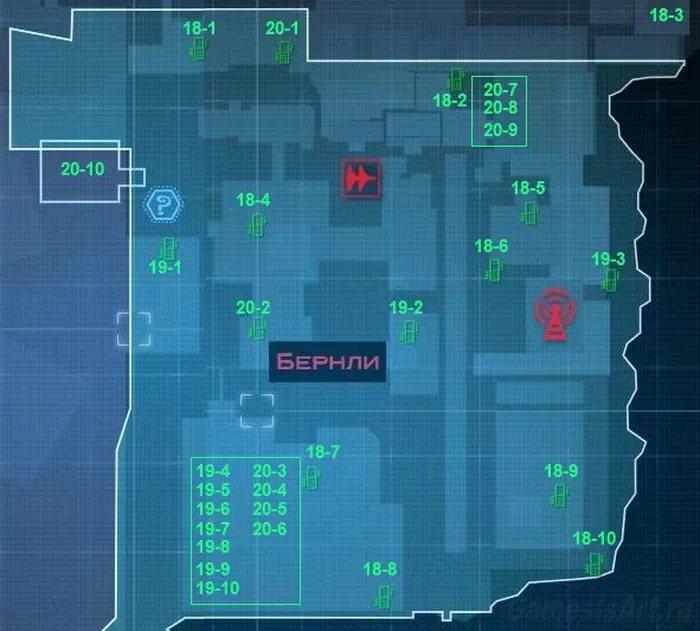 Batman: Arkham Origins. Карта расположения блоков данных Энигмы. Бернли Batman. Карта. Бернли