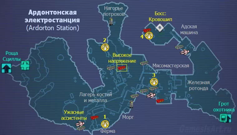 Borderlands 2. Карта: Ардонтонская электростанция Borderlands 2. Карта: Ардонтонская электростанция