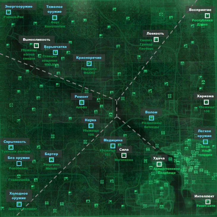 Fallout 3. Карта: Пупсы Fallout 3. Карта: Пупсы