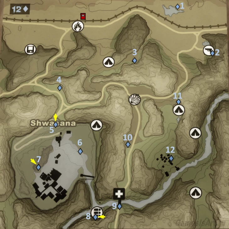 Far Cry 2. Карта: Север Far Cry 2. Карта: Север