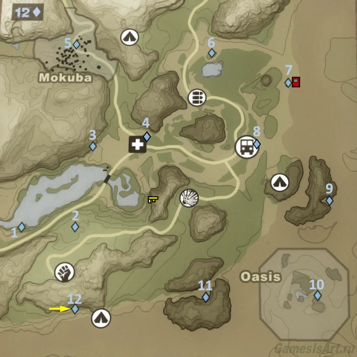Far Cry 2. Карта: Юго-восток Far Cry 2. Карта: Юго-восток