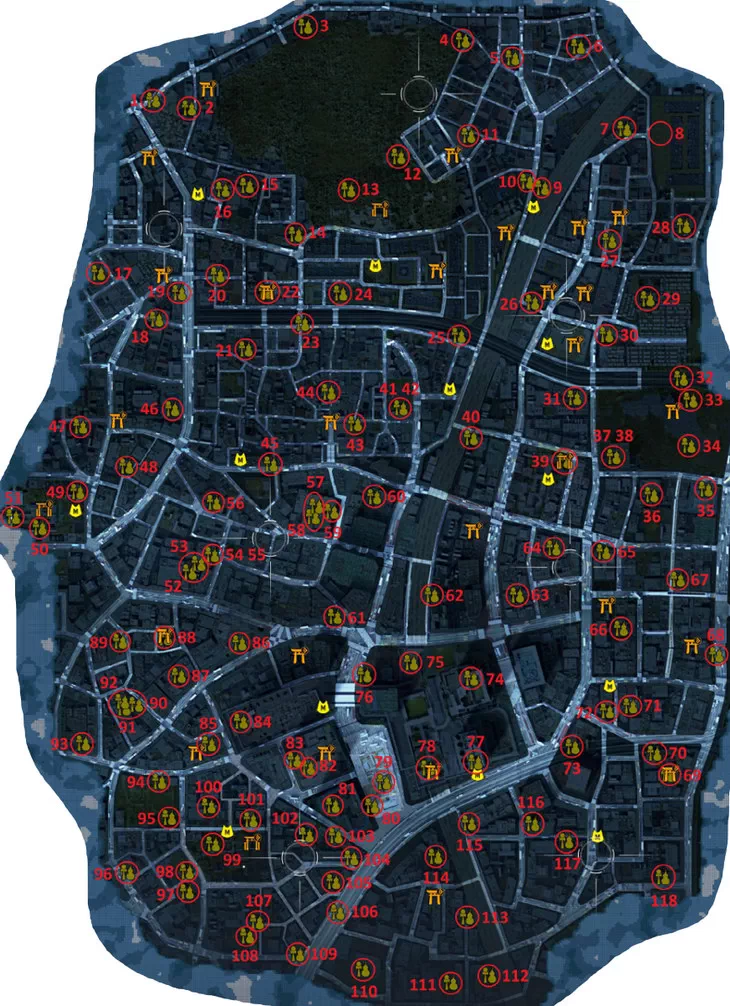 Ghostwire: Tokyo. Карта: Реликвии Ghostwire: Tokyo. Карта: Реликвии