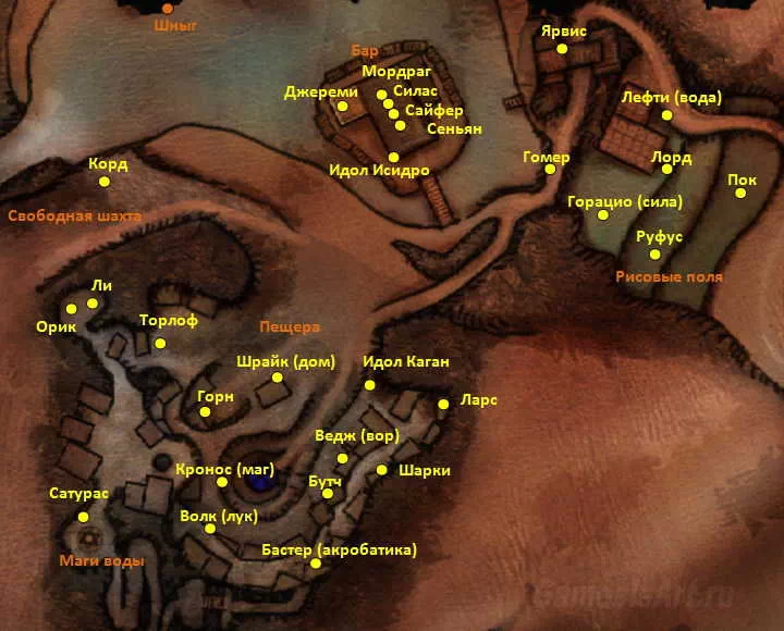 Gothic 1. Карта: Новый лагерь