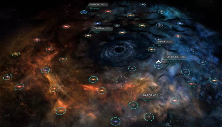 Mass Effect: Andromeda. Глобальная карта Mass Effect: Andromeda. Глобальная карта