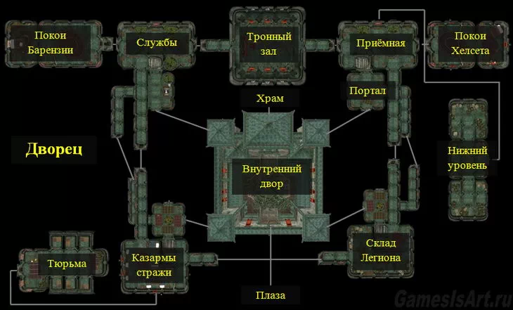 Morrowind. Карта: Дворец Morrowind. Карта: Дворец