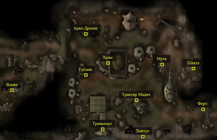 Morrowind. Карта: Гнисис Morrowind. Карта: Гнисис