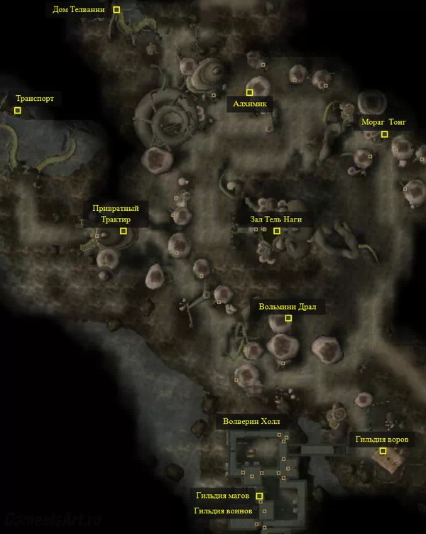 Morrowind. Карта: Садрит Мора Morrowind. Карта: Садрит Мора