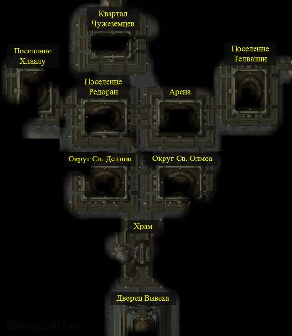 Morrowind. Карта: Вивек Morrowind. Карта: Вивек