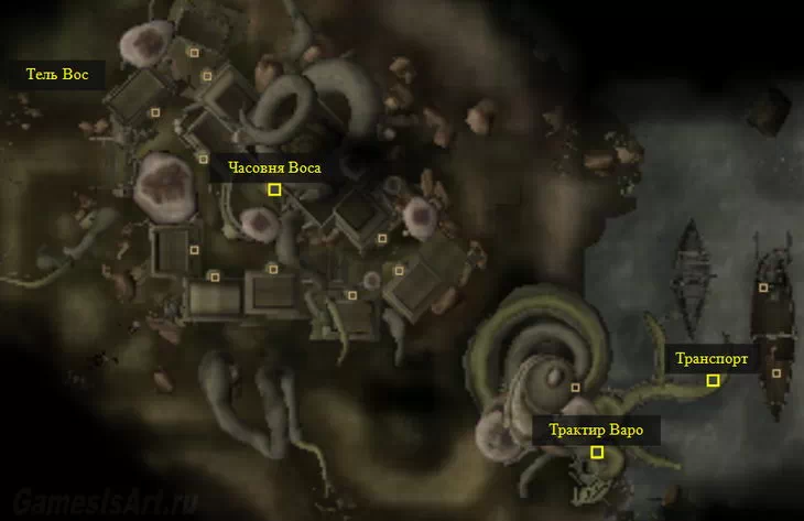 Morrowind. Карта: Вос Morrowind. Карта: Вос