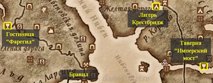 Oblivion. Карта: Бравил. За городом Oblivion. Карта: Бравил. За городом