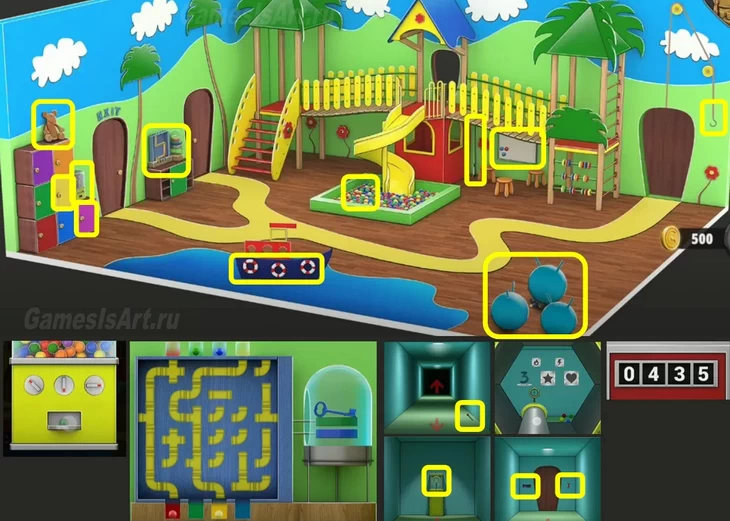 Rooms&Exits. 14. Игровой зал Rooms&Exits. 14. Игровой зал