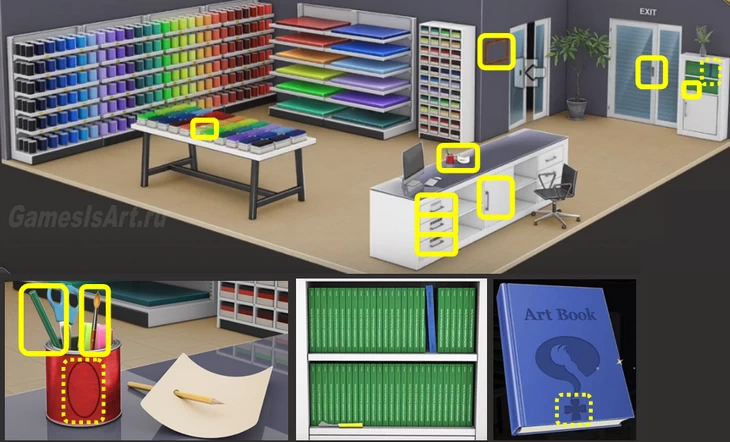 Rooms&Exits. 21. Магазин для художников Rooms&Exits. 21. Магазин для художников