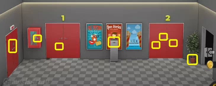 Rooms&Exits. 7. Кинотеатр коридор Rooms&Exits. 7. Кинотеатр коридор