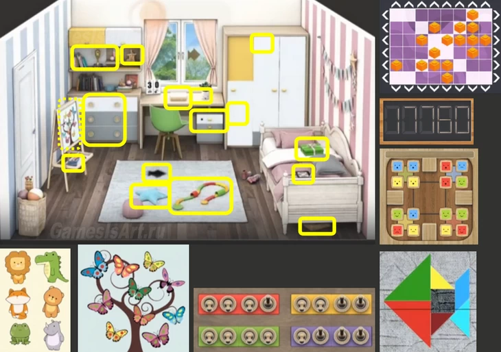 Rooms&Exits. 2.13. Детская комната 1 Rooms&Exits. 2.13. Детская комната 1