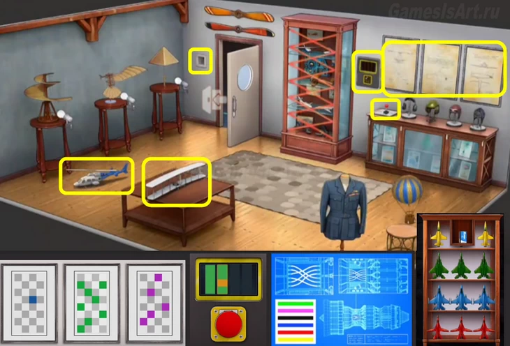 Rooms&Exits. 3.6 уровень. Музей Аэронватики 2 Rooms&Exits. 3.6 уровень. Музей Аэронватики 2