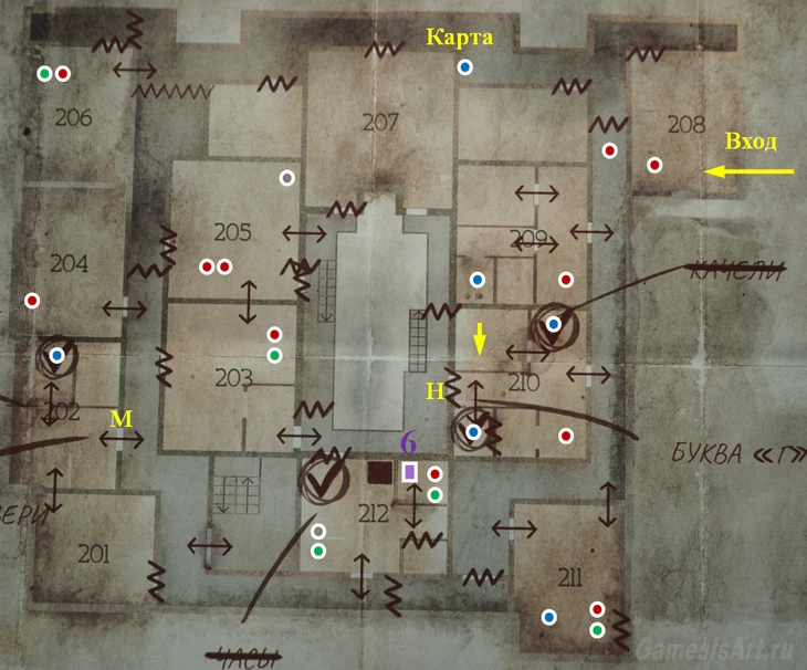 Silent Hill 2. Карта: Блю-Крик. 2 этаж Silent Hill 2. Карта: Блю-Крик. 2 этаж